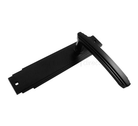 Matt Black Art Deco Latch Door Handles