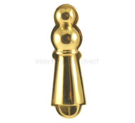 Delamain Large Covered Polished Brass Escutcheon 73x23mm