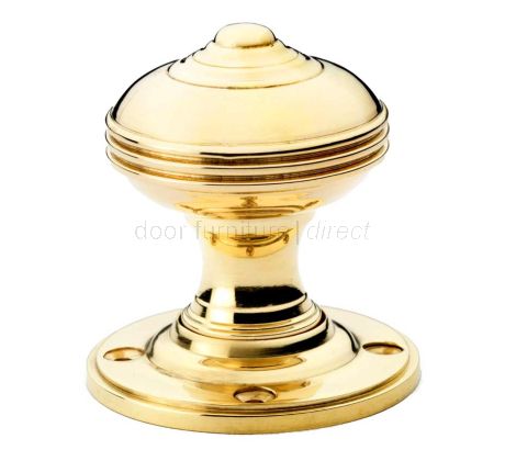 Romeo Unlacquered Brass 50mm Mortice Door Knobs