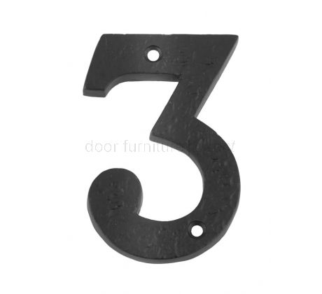 Foxcote Foundries 4in Black House Numbers 0-9