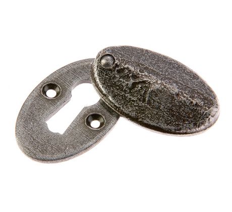 Valley Forge Pewter Oval Covered Escutcheon 50x31mm VF76