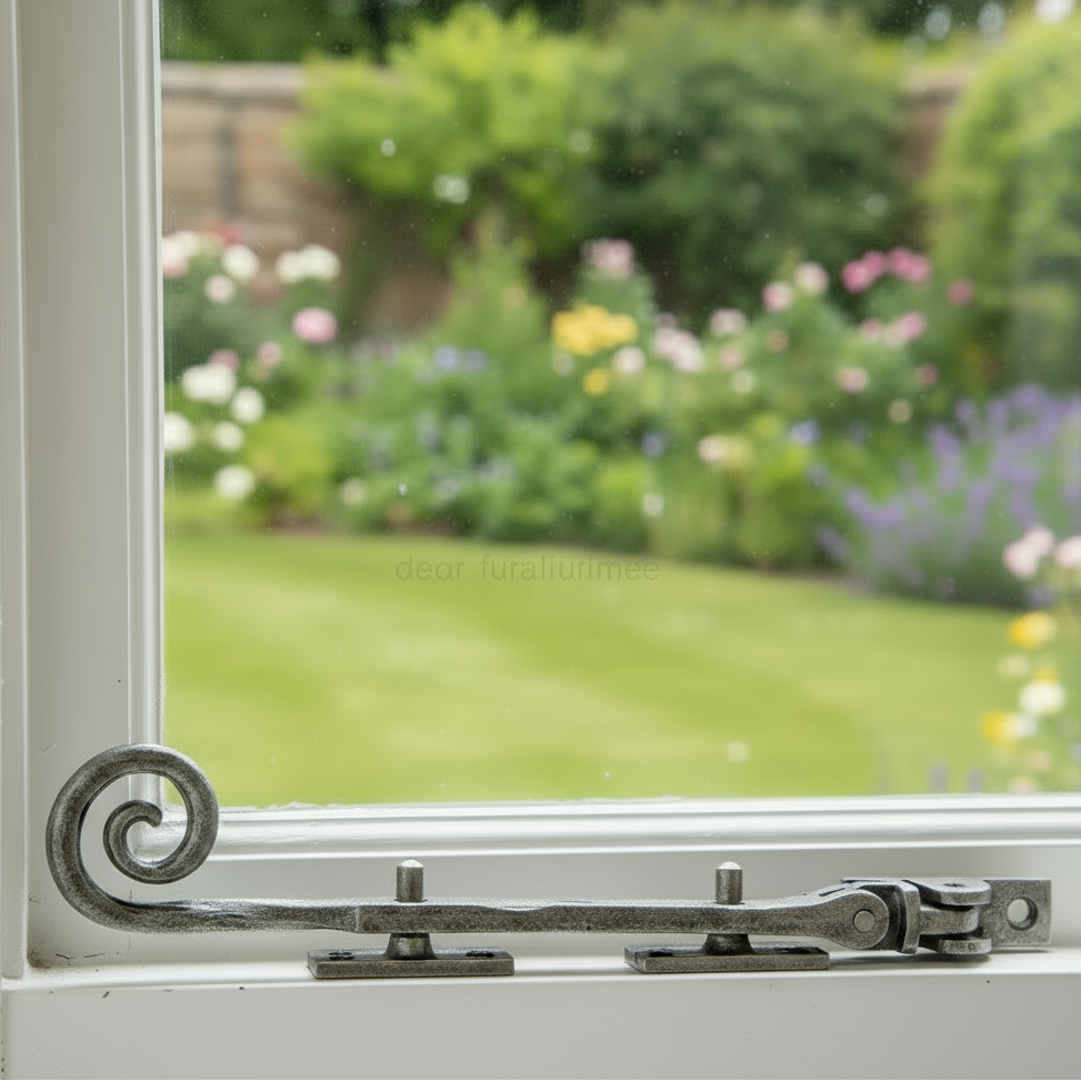 Valley Forge Pewter 203mm Curly Casement Stay VF20A