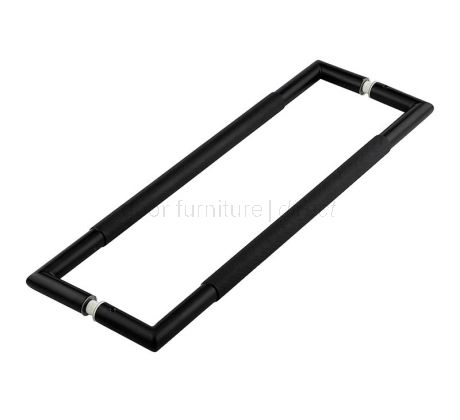 Nero JMB9 Matt Black Mitred Back to Back Pull Handles 443mm