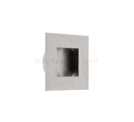 Satin Stainless Steel Square Flush Pull 40x40mm