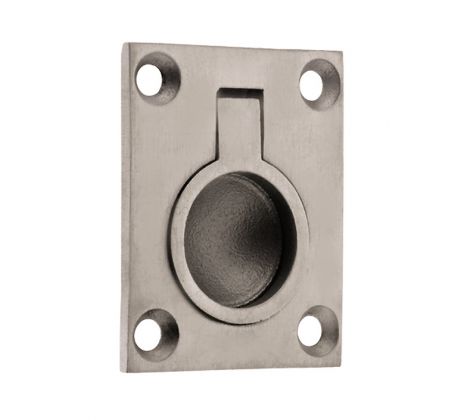 Satin Stainless Steel Flush Pull 38x48mm