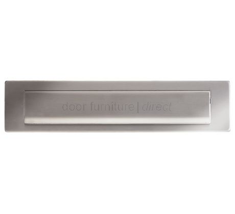 Satin Stainless Steel Gravity Flap Letter Plate 340x75mm