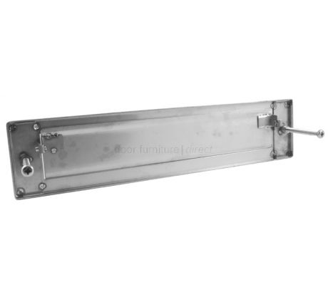 Satin Stainless Steel Gravity Flap Letter Plate 340x75mm