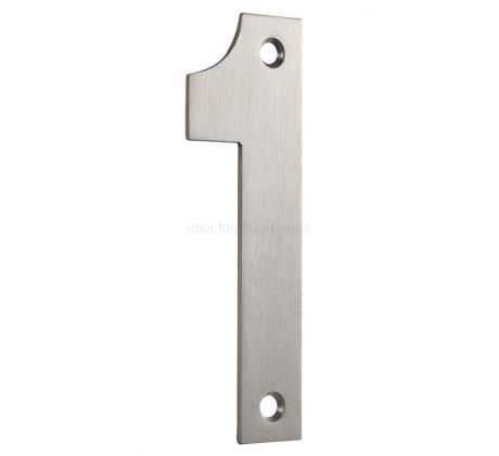 Satin Stainless Steel 102mm Numerals 0-9