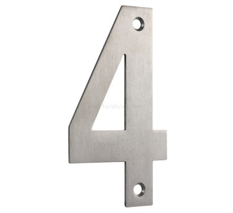Satin Stainless Steel 75mm Numerals 0-9