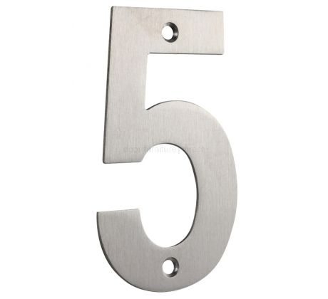 Satin Stainless Steel 102mm Numerals 0-9