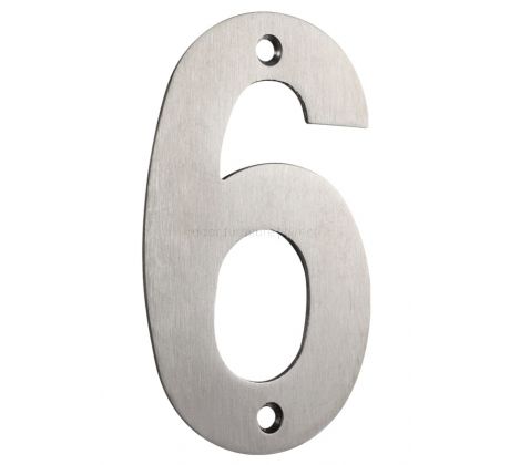 Satin Stainless Steel 75mm Numerals 0-9