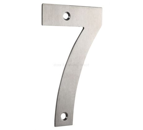 Satin Stainless Steel 75mm Numerals 0-9