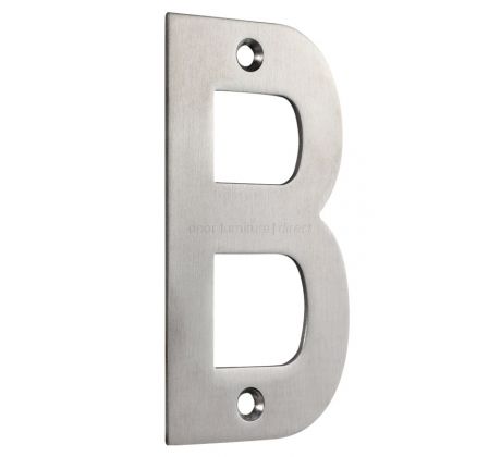Satin Stainless Steel 102mm Letters A to G