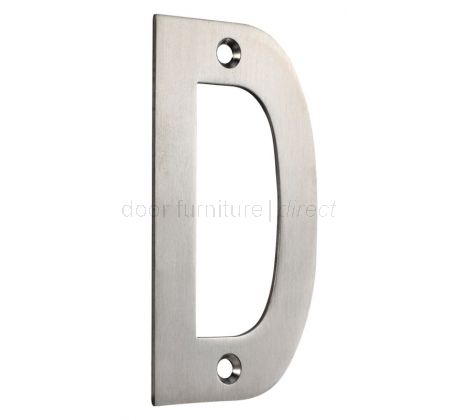 Satin Stainless Steel 75mm Letters A to G