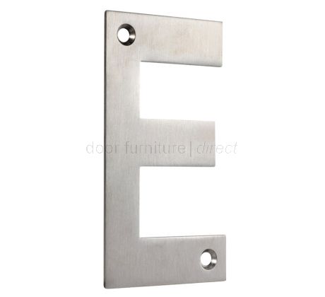 Satin Stainless Steel 75mm Letters A to G