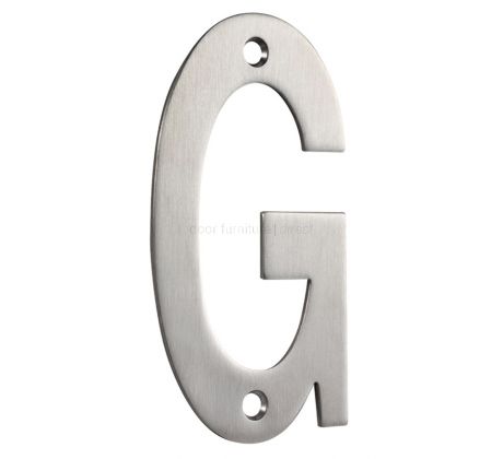 Satin Stainless Steel 75mm Letters A to G