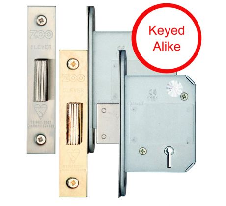 BS3621 5 Lever Deadlock Keyed Alike