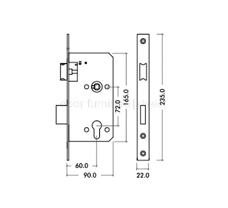 DIN Escape Lock Stainless Steel