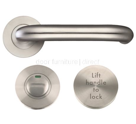 DIN Lift to Lock 19mm Stainless Steel Lever Handle Set