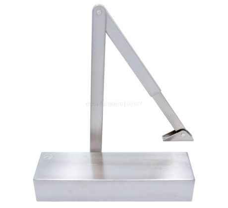 Size 2-5 Door Closer with Backcheck & Delayed Action Silver