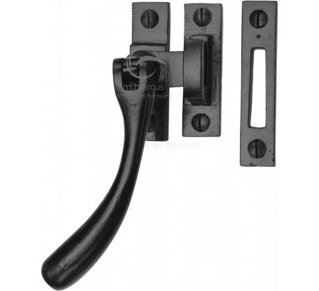 Black Iron Rustic Ball Casement Window Fastener