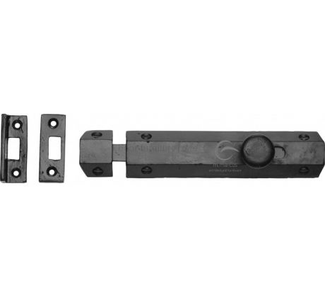 Black Iron Rustic Flat Door Bolt