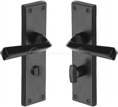 Black Iron Rustic Bridgnorth Door Handles