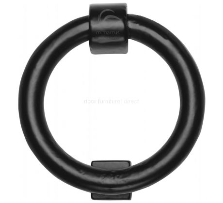 Black Iron Rustic Ring Door Knocker 107mm