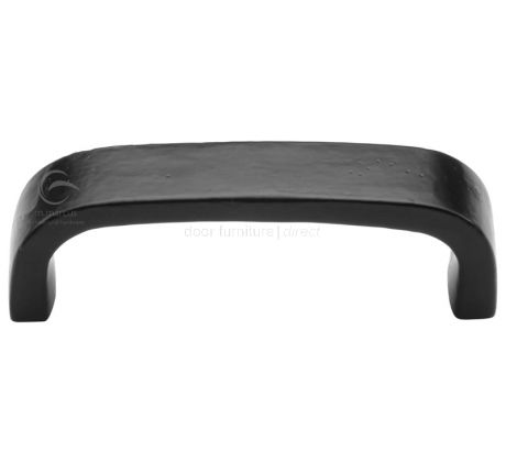 Black Iron Rustic D Shaped Cupboard Handle FB341