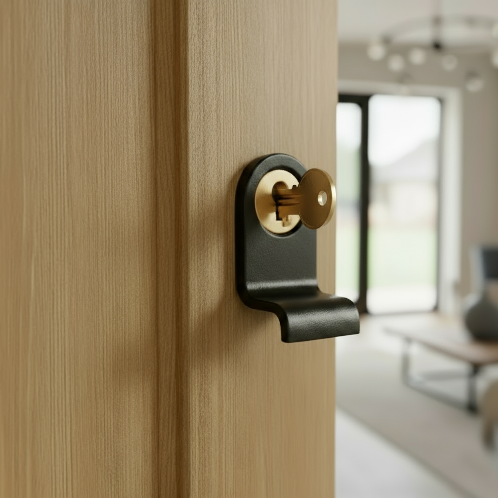 Black Iron Rustic Cylinder Pull 90x46mm