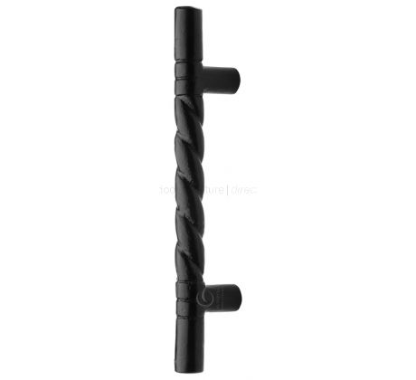 Black Iron Rustic Rope Design Pull Handle