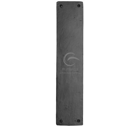 Black Iron Rustic Finger Plate 12x2.5in (305x64mm)