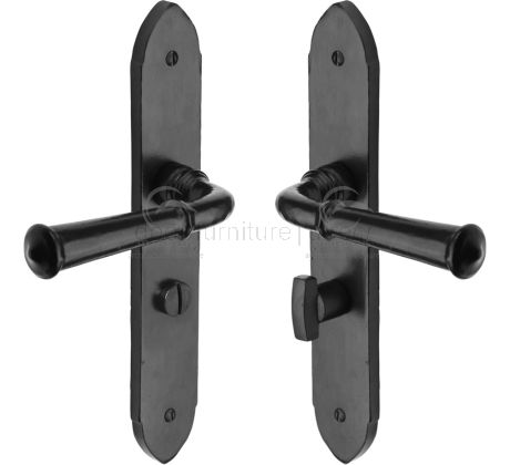 Black Iron Rustic Hadley Door Handles