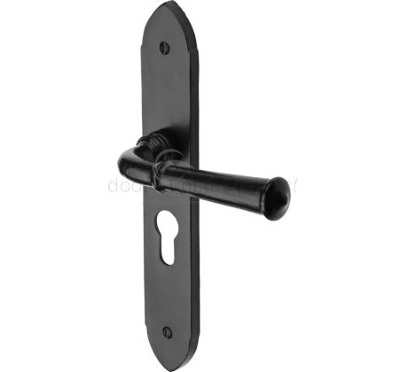 Black Iron Rustic Hadley Door Handles