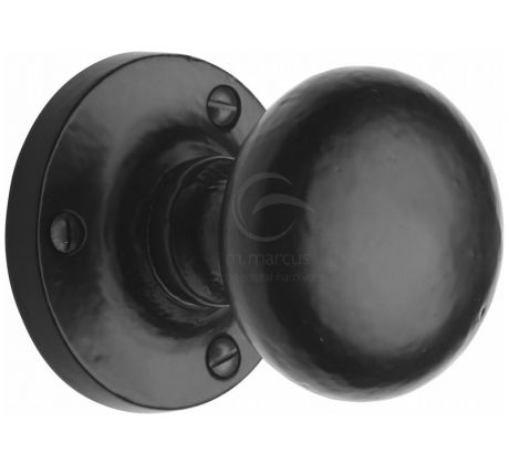 Black Iron Rustic Alveley Mortice Door Knob 55mm