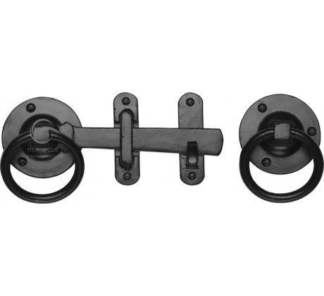 Black Iron Rustic Ring Handle Gate Latch 170mm