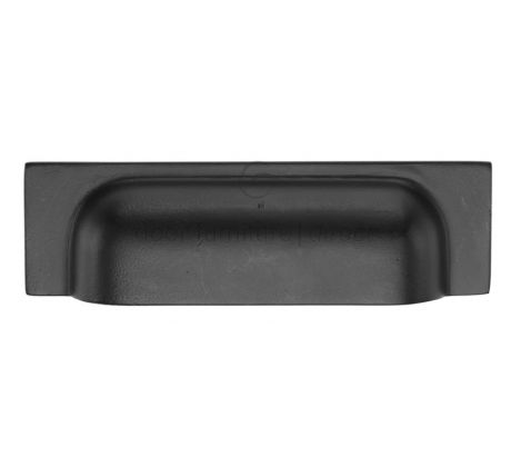Black Iron Rustic Military Drawer Pull 143x42mm