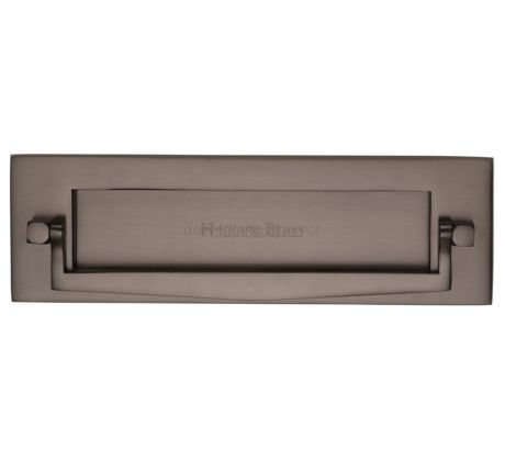 Matt Bronze Postal Knocker Letter Plate 254x79mm