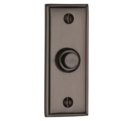 Matt Bronze Door Bell Push 83x33mm