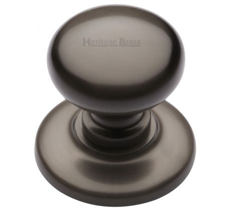 Matt Bronze Centre Door Knob 68mm