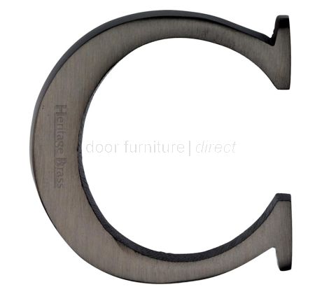 Matt Bronze Concealed Fix Front Door Letters A-Z 51mm (2in) C1565