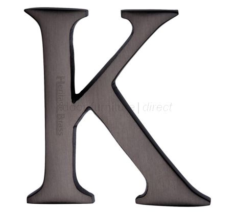 Matt Bronze Concealed Fix Front Door Letters A-Z 51mm (2in) C1565