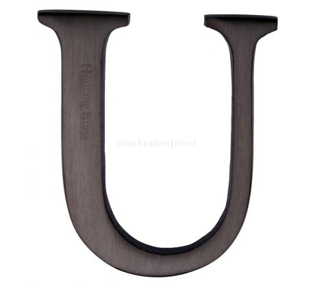 Matt Bronze Concealed Fix Front Door Letters A-Z 51mm (2in) C1565