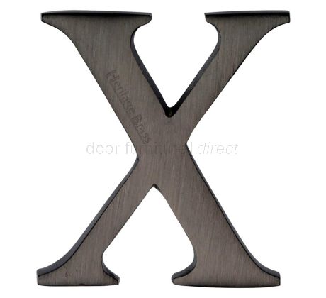 Matt Bronze Concealed Fix Front Door Letters A-Z 51mm (2in) C1565