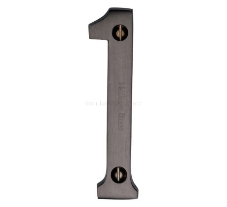 Matt Bronze 76mm (3in) Screw Fix Door Numbers 0-9 C1560