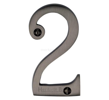 Matt Bronze 76mm (3in) Screw Fix Door Numbers 0-9 C1560