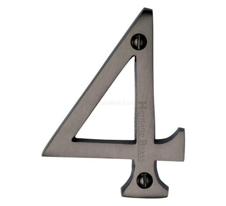 Matt Bronze 76mm (3in) Screw Fix Door Numbers 0-9 C1560