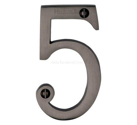 Matt Bronze 76mm (3in) Screw Fix Door Numbers 0-9 C1560