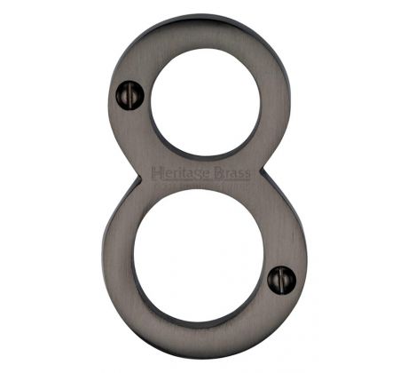Matt Bronze 76mm (3in) Screw Fix Door Numbers 0-9 C1560