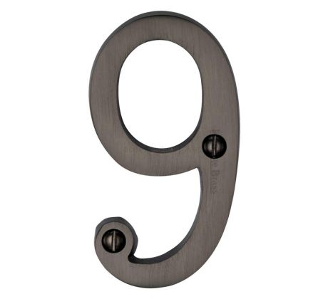 Matt Bronze 76mm (3in) Screw Fix Door Numbers 0-9 C1560